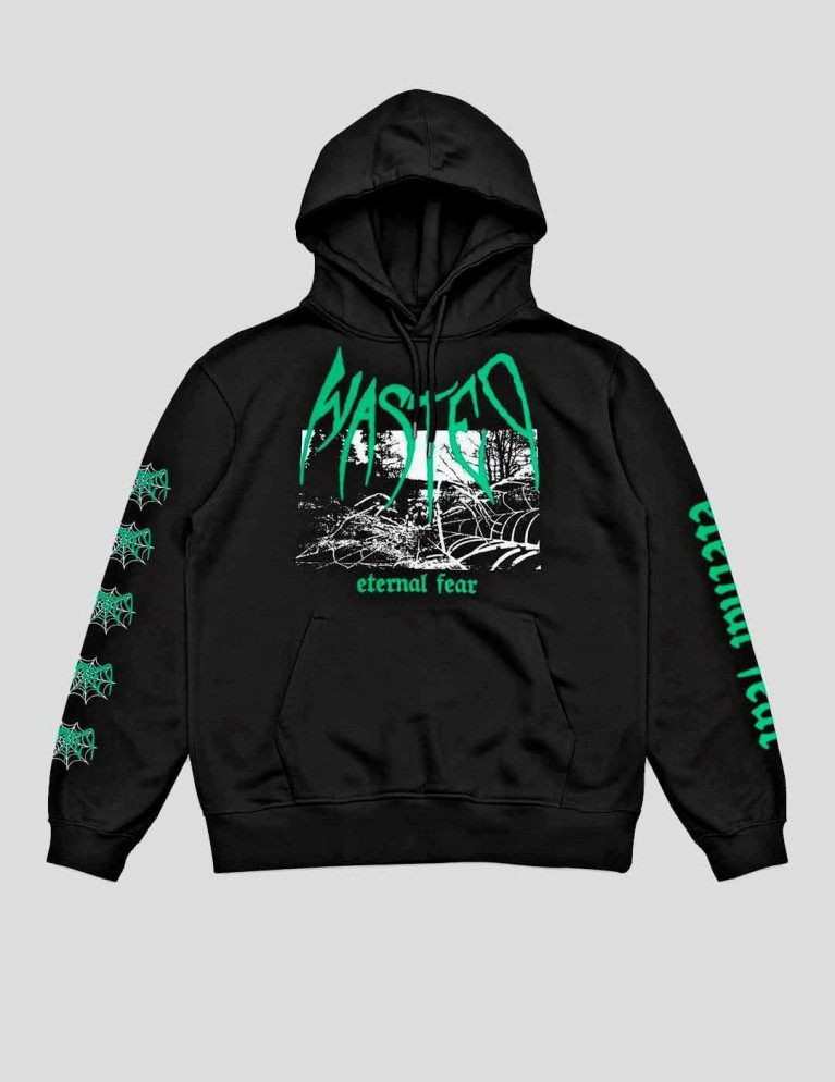 Sudadeira WASTED PARIS fear hoodie black